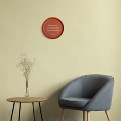 Almiro Tree Terracotta Wall Plate with Quote By Buddha - Since Everything is a reflection of our minds for Living Room, Bedroom, Office, 20cm
