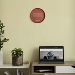 Almiro Tree Terracotta Wall Plate with YJHD Quote -Mein Udna Chahta Hun by Bunny for Living Room, Bedroom, Office, 20cm