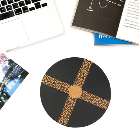 Green Hermitage - Versatile Mouse Pad - Black & Cork