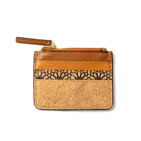 Green Hermitage - Iris Vegan Leather Cardholder - Tawny Brown, Tan Matt