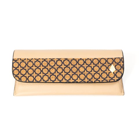 Green Hermitage - Handcrafted, Vegan Leather Eyewear Case - Almond
