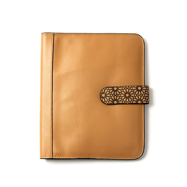 Green Hermitage - Vegan Leather Diary & Pen Set - Almond