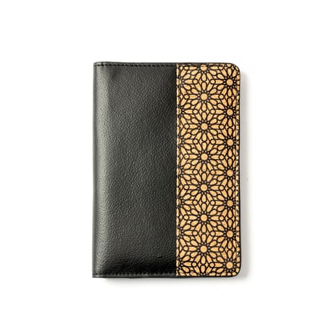 Green Hermitage - Sustainable Vegan Leather Passport Holder - Black