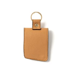 Green Hermitage - Handcrafted Vegan Leather Key Chain - Caramel