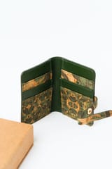 Green Hermitage - Neith - Cactus Leather Cardholder (Green & Cork)