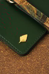 Green Hermitage - Neith - Cactus Leather Cardholder (Green & Cork)
