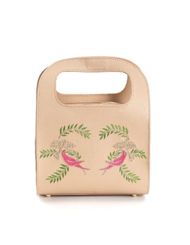 Green Hermitage - Aphrodite Satchel/Crossbody Bag - Apple Leather ( Caramel)