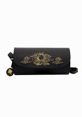 Green Hermitage - Nyx Duffle Bag - Apple Leather (Black [Embroidery ])