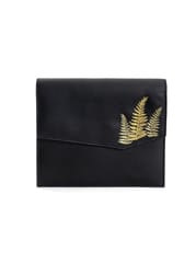 Green Hermitage - Hera Stachel/Crossbody Bag - Apple Leather (Black [ Embroidery ])