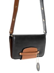 Green Hermitage - Cybele Women Wallet - Apple Leather (Black & Gingerbread)