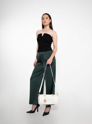 Green Hermitage - Salacia Duffle Bag - Apple Leather (White)