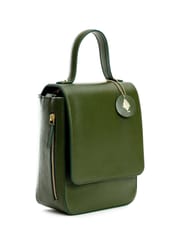 Green Hermitage - Ceres Satchel/Crossbody Bag - Cactus Leather (Green)