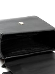 Green Hermitage - Asteria Stachel/ Crossbody Bag - Apple Leather (Black)