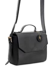 Green Hermitage - Asteria Stachel/ Crossbody Bag - Apple Leather (Black)