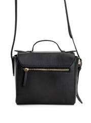 Green Hermitage - Asteria Stachel/ Crossbody Bag - Apple Leather (Black)