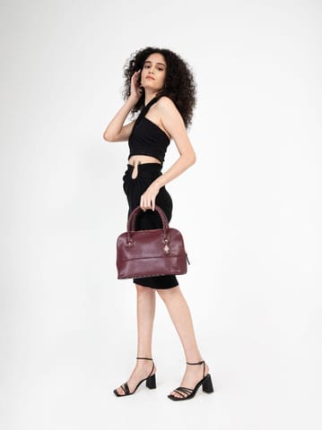 Green Hermitage - Theia Soulder Bag - Cactus Leather ( Red)