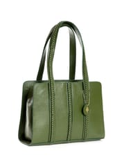 Green Hermitage - Gaia Soulder Bag - Cactus Leather (Green)