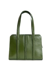 Green Hermitage - Gaia Soulder Bag - Cactus Leather (Green)