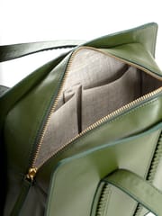 Green Hermitage - Gaia Soulder Bag - Cactus Leather (Green)