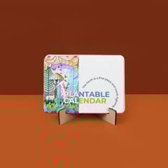 bioQ PLANTABLE CALENDAR - EASY STAND 2025 makes it easy to plan your year! With its sleek and stylish design, this calendar will be a great addition to any desk or office. The calendar is made with high