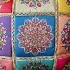 Coral Slub - Mandala Medley Cushion Covers, 16" x 16", Pack of 2