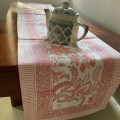 Coral Slub - Padma Table Runner, 100% cotton, 13" x 72"