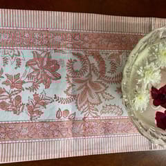 Coral Slub - Padma Table Runner, 100% cotton, 13" x 72"