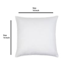Coral Slub - Resham Red Cushion Cover, 16" x 16",Pack of 1