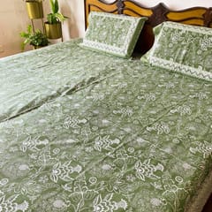 Coral Slub - Vanya Bedsheet Set 100% Cotton, King Size, 100" x 108"