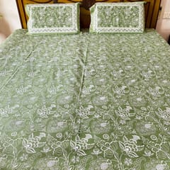 Coral Slub - Vanya Bedsheet Set 100% Cotton, King Size, 100" x 108"