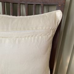 Coral Slub - Waves Velvet Cushion Covers, Sand Color, 16" x 16", Pack of 2