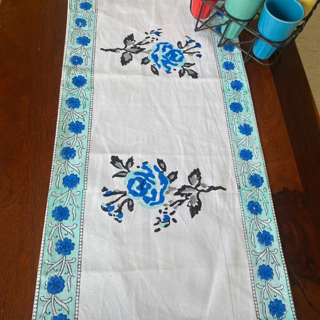 Coral Slub - Abeer Table Runner, 100% cotton, 13" x 72"