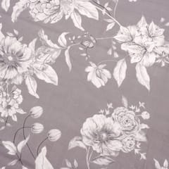 Coral Slub - Gray Garden Double Bed Sheet Set, 90" x 100"