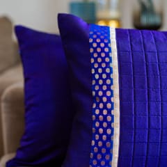 Coral Slub - Imperial Purple Cushion Cover, 16" x 16", Pack of 1