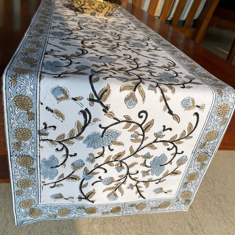 Coral Slub - Kasturi Table Runner, 100% cotton, 13" x 72"