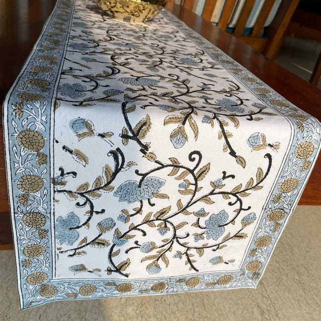 Coral Slub - Kasturi Table Runner, 100% cotton, 13" x 72"