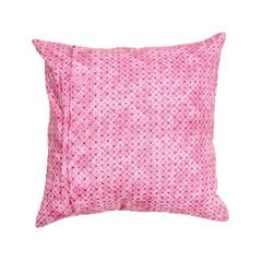Coral Slub - Leafy Grid Orchid Cushion Covers, 16" x 16", Pack of 5