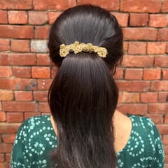 Ikriit’m - Golden Floral Hair Clip