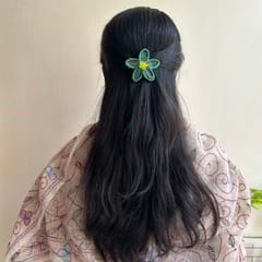 Ikriit’m - Green Floral Hair Clip