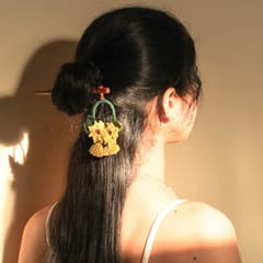 Ikriit’m - Sunflower on a Ring Hair Stick