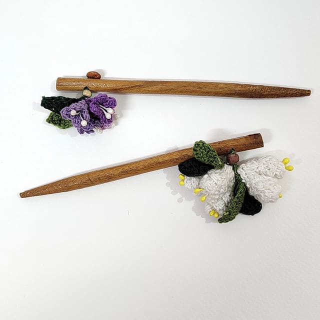 Ikriit’m - Set of Tulip and Jasmine Hair Stick