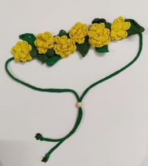 Ikriit’m - Yellow Marigold Crochet Hair String