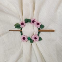 Ikriit’m - Pink Daisy Crochet Hair Tie