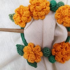 Ikriit’m - Tangerine Marigold Crochet Hair Tie