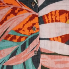 Greendeer Funky Jungle Print Half Sleeve Shirt