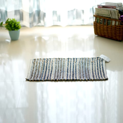 Second Innings - Denim & Jute Woven Mat
