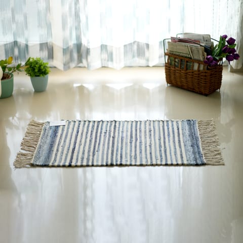 Second Innings - Denim & Jersey Woven Mat