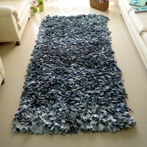 Second Innings - Denim Rag Rug