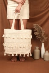 Ayuda Homes - Tasseled Tote Bag