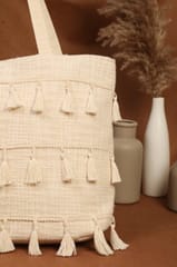 Ayuda Homes - Tasseled Tote Bag